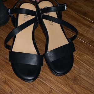 Bamboo brand platform sandals